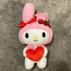 Sanrio My Melody Glitter Heart 8” Plushie